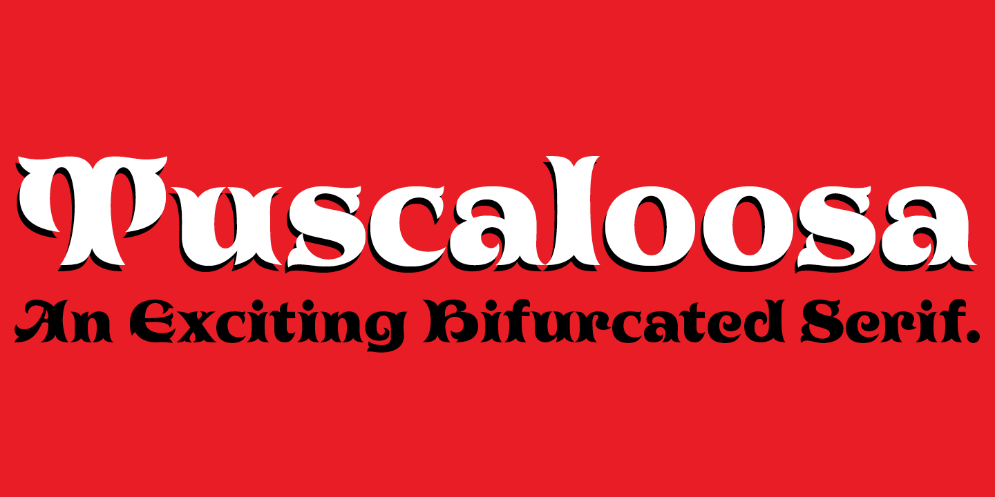 Example font P22 Tuscaloosa #1